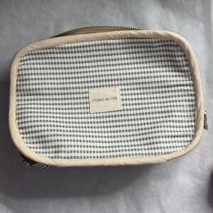 Studio McGee Gingham Cosmetic Bag